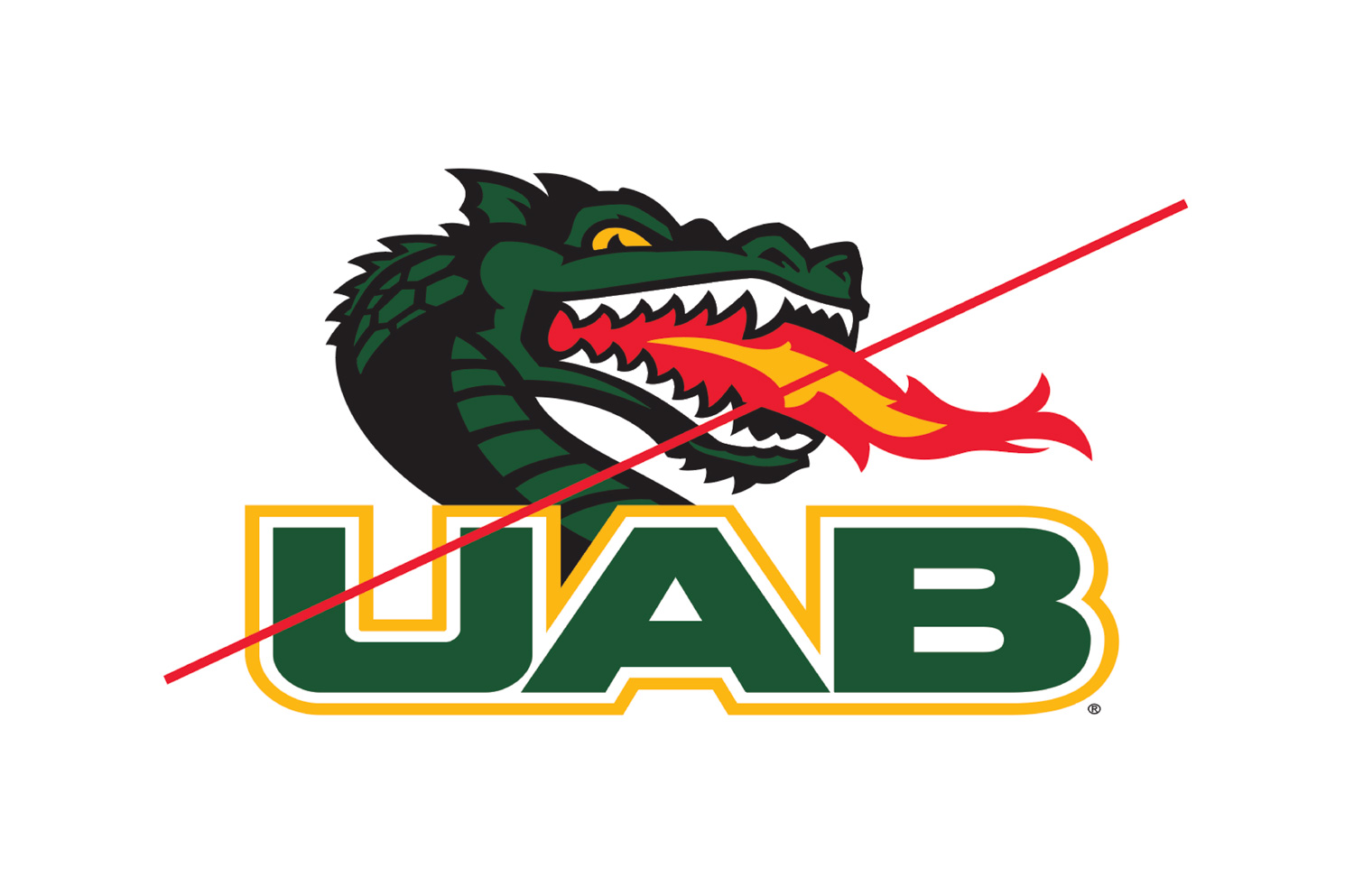 Graphic showing Blaze+UAB logo Inappropriate Use 1