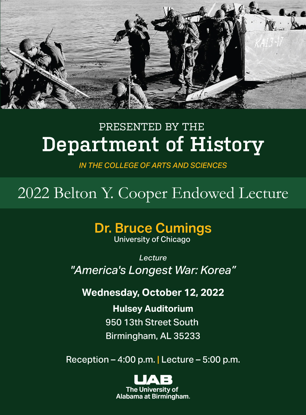 Graphic showing core logo usage on an invitation