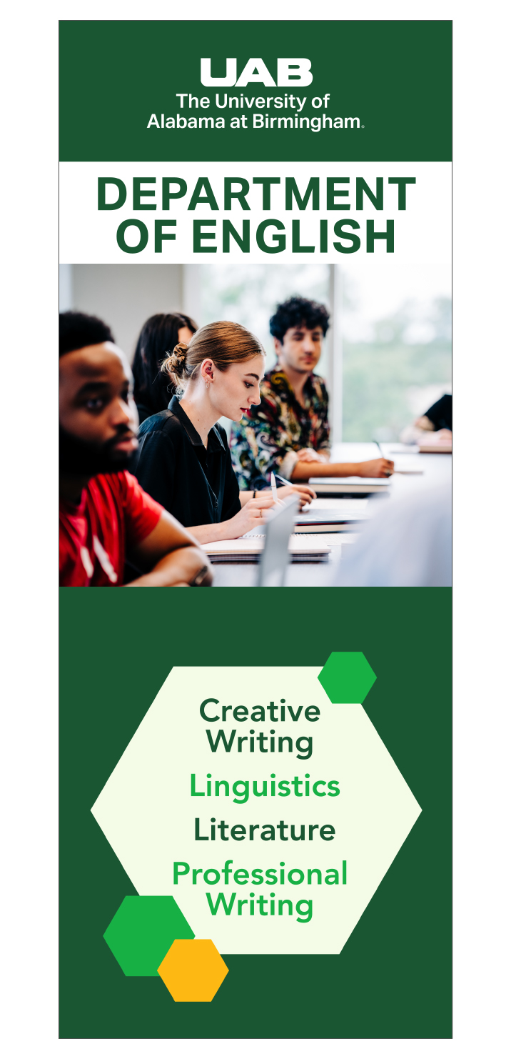 Graphic showing Core Logo usage on banners