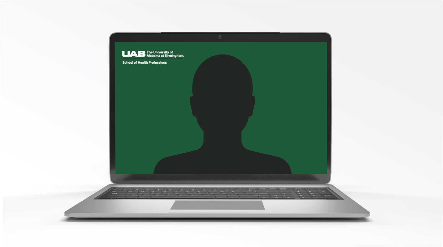 Graphic showing lockuo logo usage on virtual backgrounds