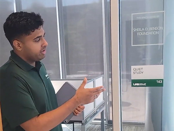 Take a tour with Collat business student Vidhur Prasanna Collat business student Vidhur Prasanna provides a tour of new study spaces at Collat