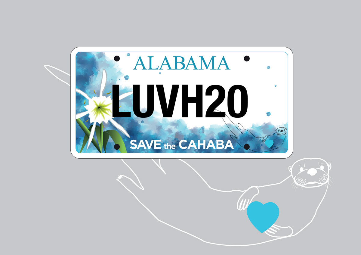 Alabama Save the Cahaba License plate