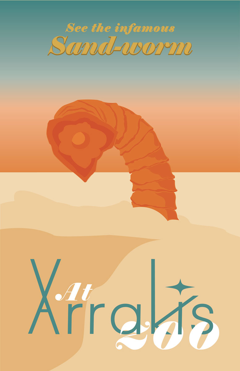 See the infamous Sand-worm at Arrakis zoo