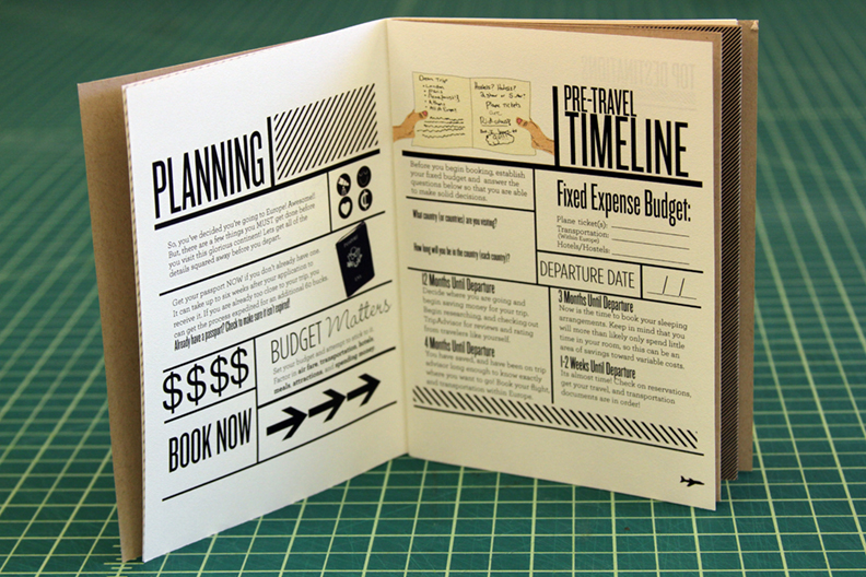 Travel budget booklet