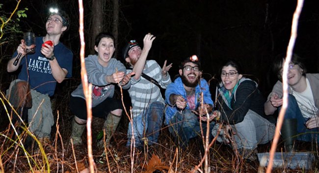 UAB Department of Biology Students in the Field
