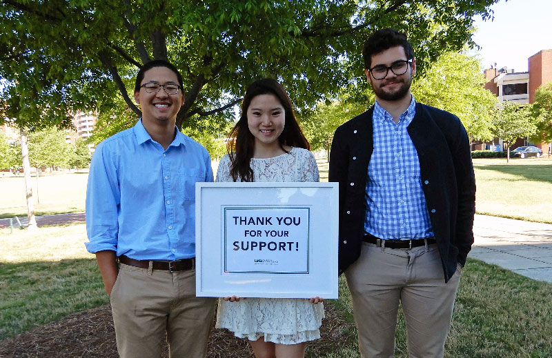 Chemistry scholarship recipients. 