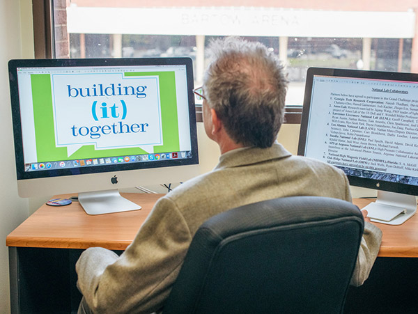 person reading building it together report