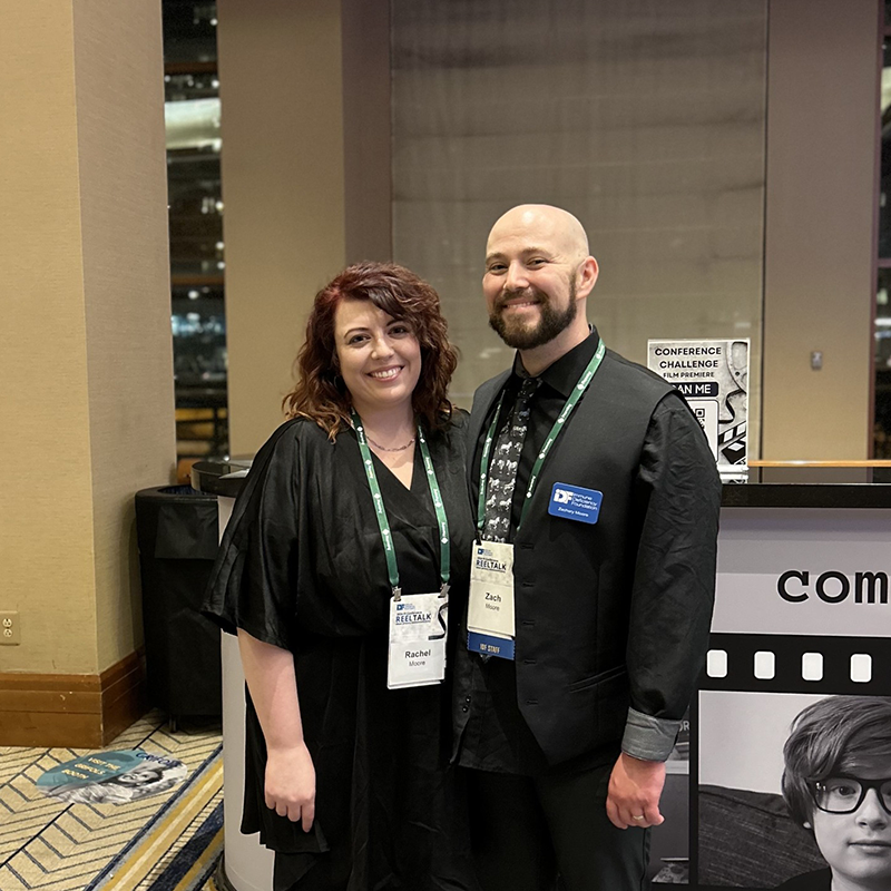 Zach Moore and his wife Rachel at the first screening of “Compromised: Life Without Immunity” in June 2024.