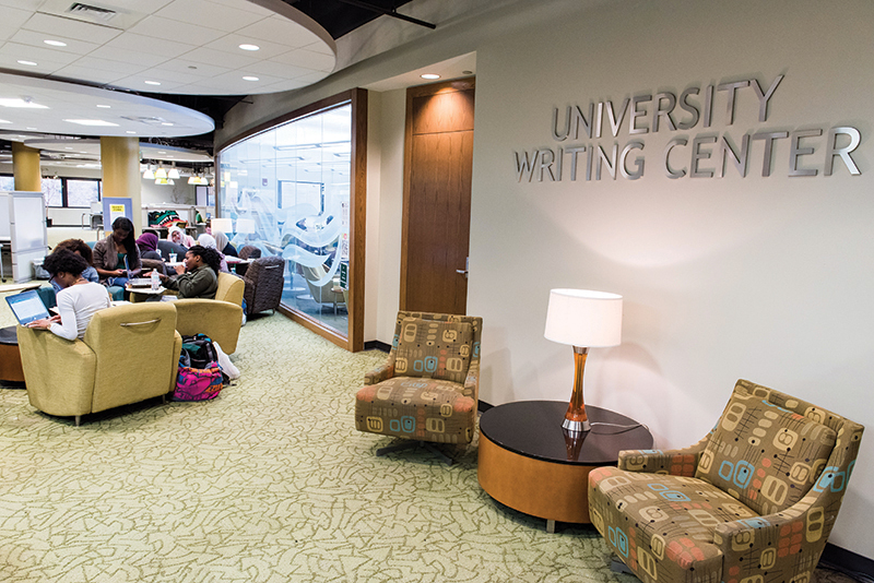 The University Writing Center at Mervyn H. Sterne Library. 