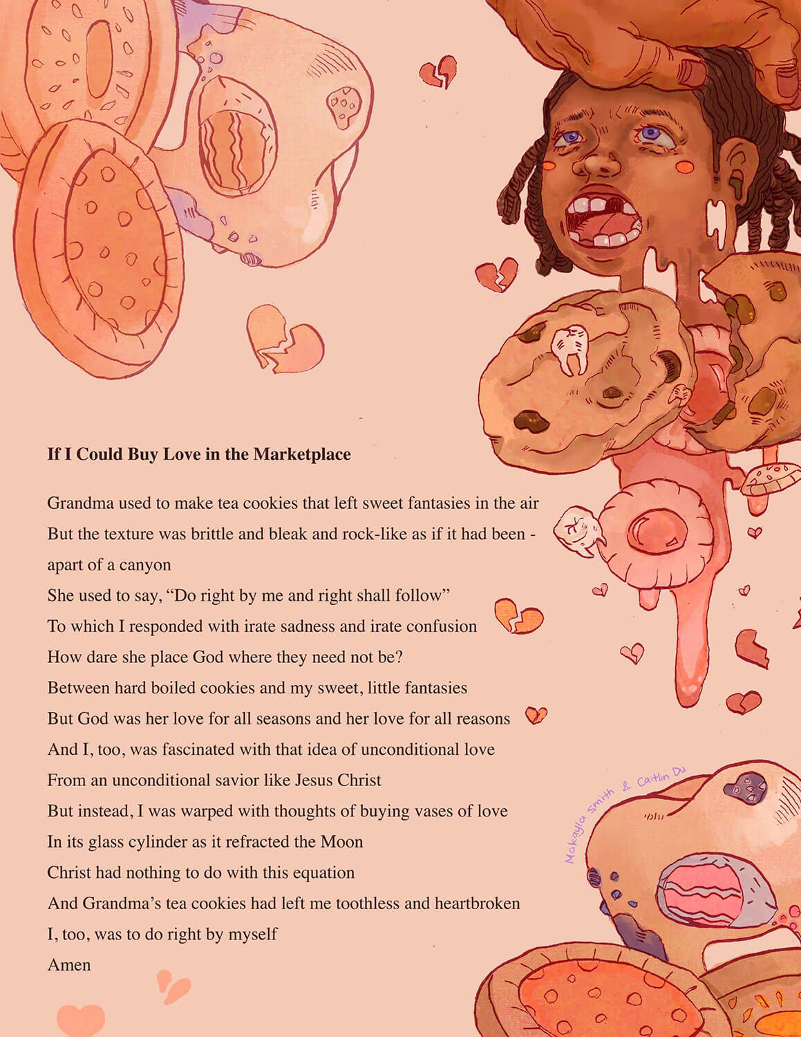 "If I Could Buy Love in the Marketplace" illustrated poem - text of poem is at the end of this article.