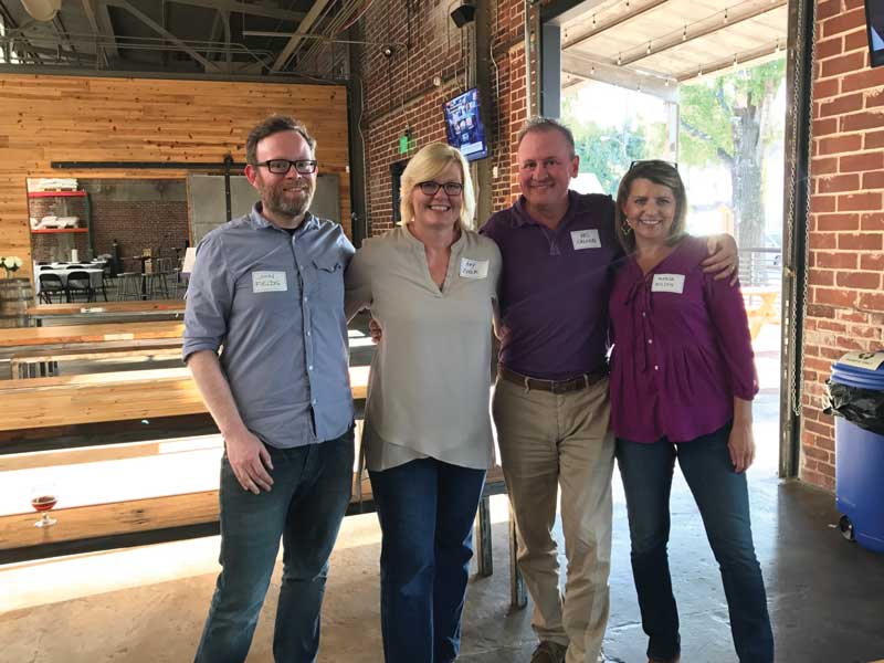 CAS Alumni Night Cahaba Brewing John Fields Amy Royer Wes Calhoun Teresa Wilson