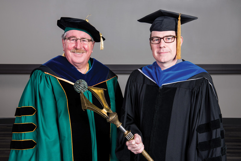 Summer Commencement Dean Robert Palazzo And Heith Copes