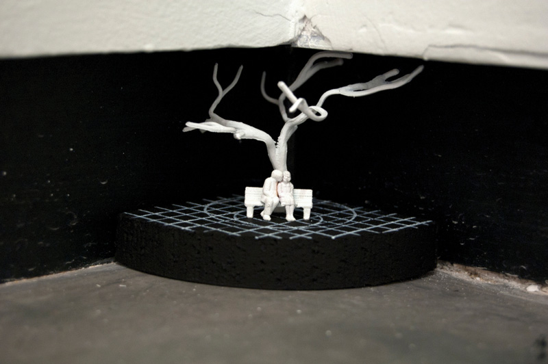 Stacey Holloway: "Secrets," mixed media, 2.5” x 2” x 2”, 2014