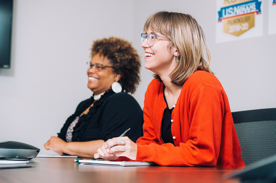 Social Work faculty in a classroom 