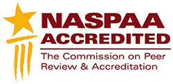NASPAA Accredited logo. 