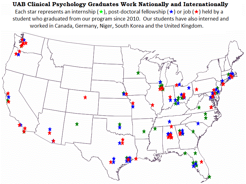 Map showing student destinations. Information in image is replicated in page text.