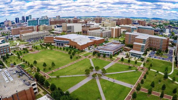 The UAB Campus Green. 