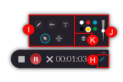 Kaltura Capture annotation tools