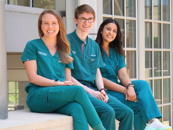 Pictured left to right: Kaytlyn McAllister, Heath Padgett, and Megha Patel