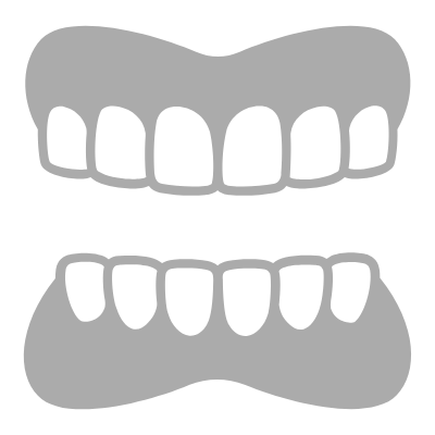 Teeth with gums icon