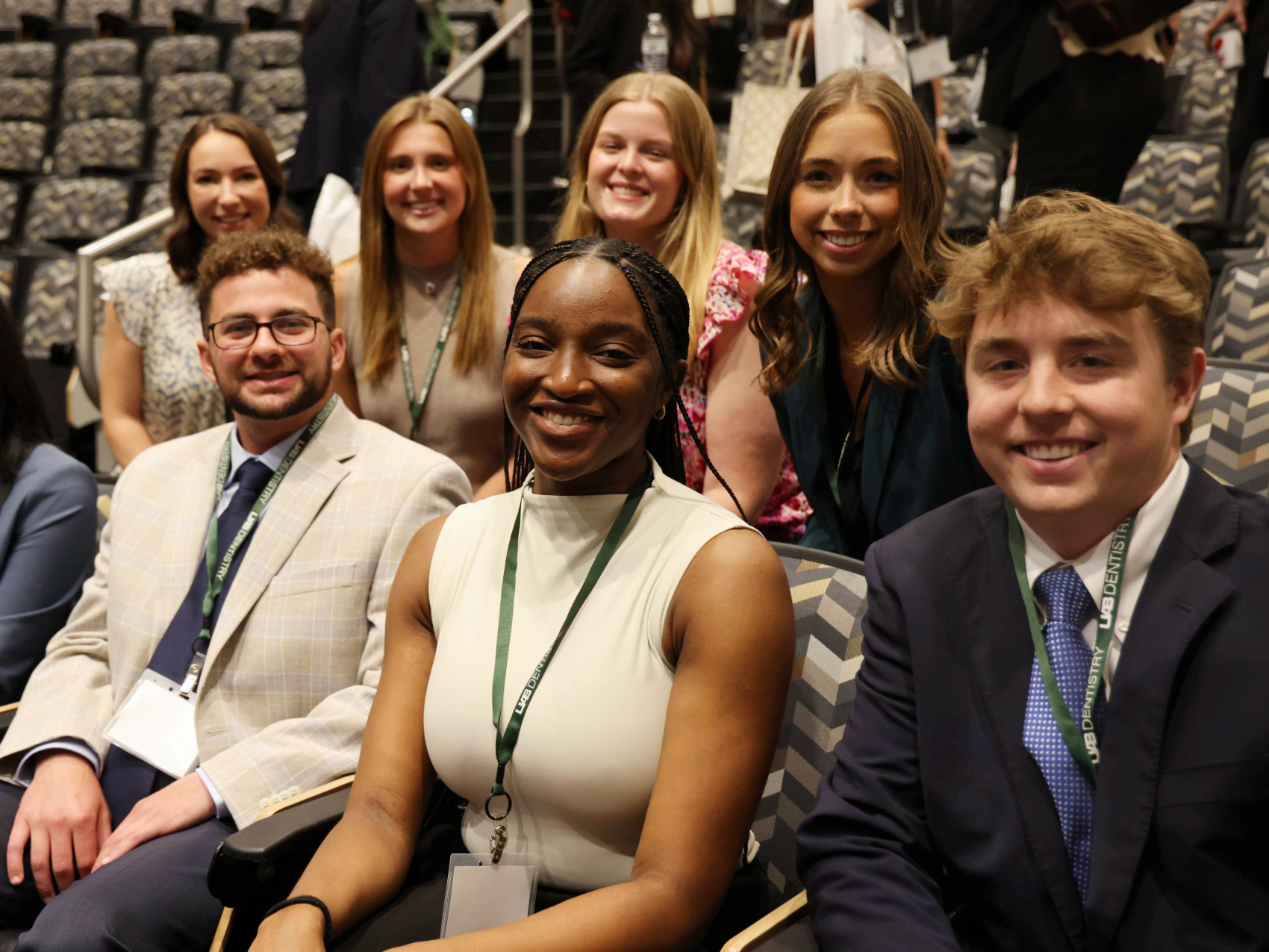 Group of incoming D1 students participating in activities and orientation on Welcome Day