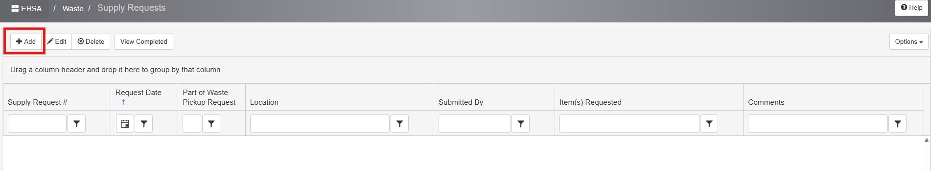 screenshot of software