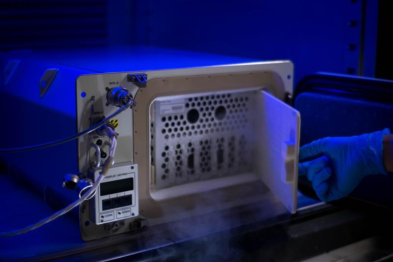 EITD- Polar Polar freezer in blue lighting