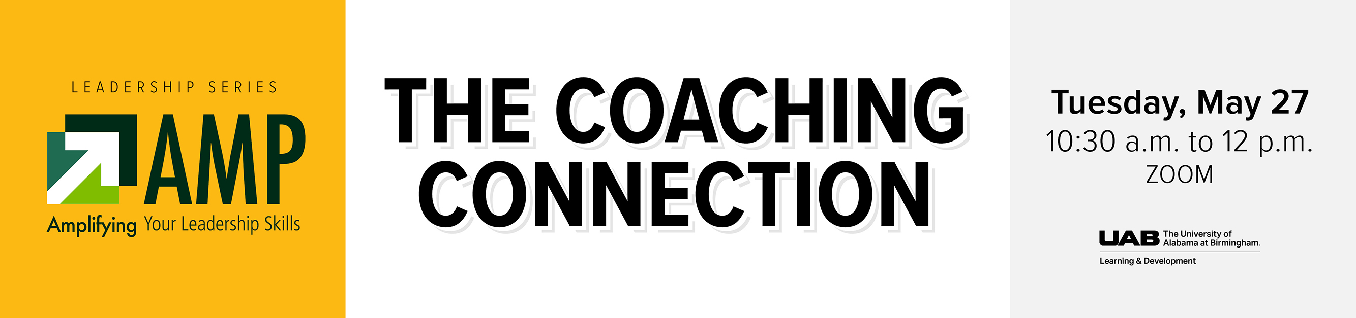 Register for AMP: Coaching Others,  Tuesday, May 27, 2025 from 10:30 a.m. to 12 p.m., ZOOM