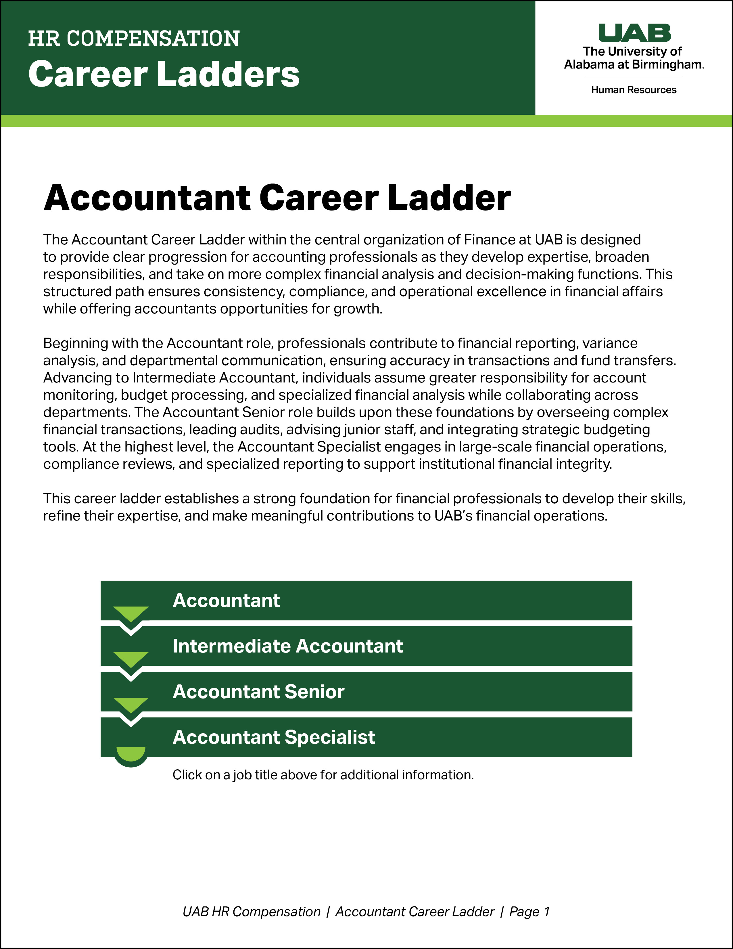 Accountant Career Ladder