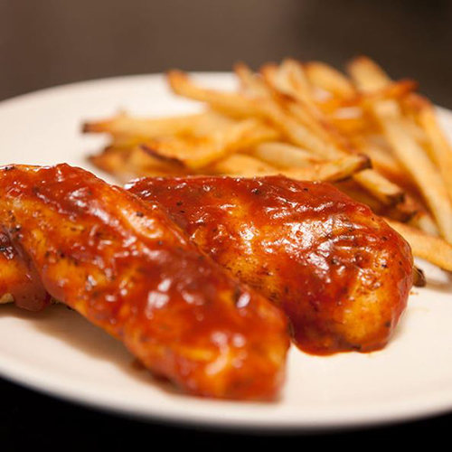 BBQ Glazed Chicken Tenders & Fries