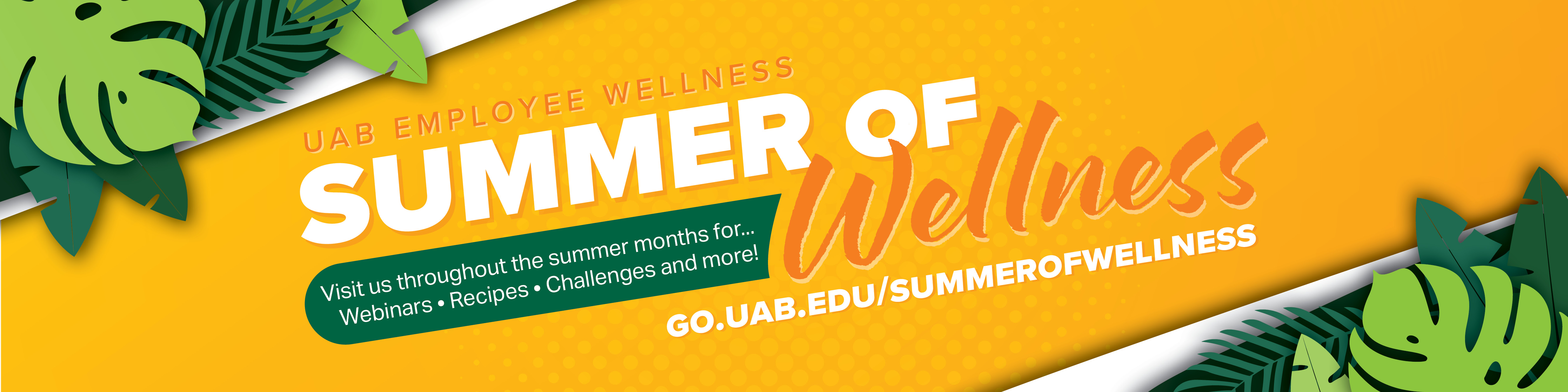 Visit us throughout the summer months for healthy webinars, seasonal recipes, wellness challenges and more!