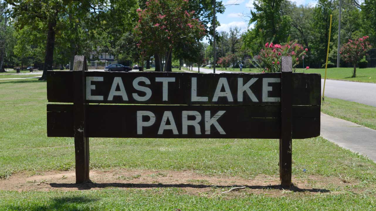 East Lake park sign