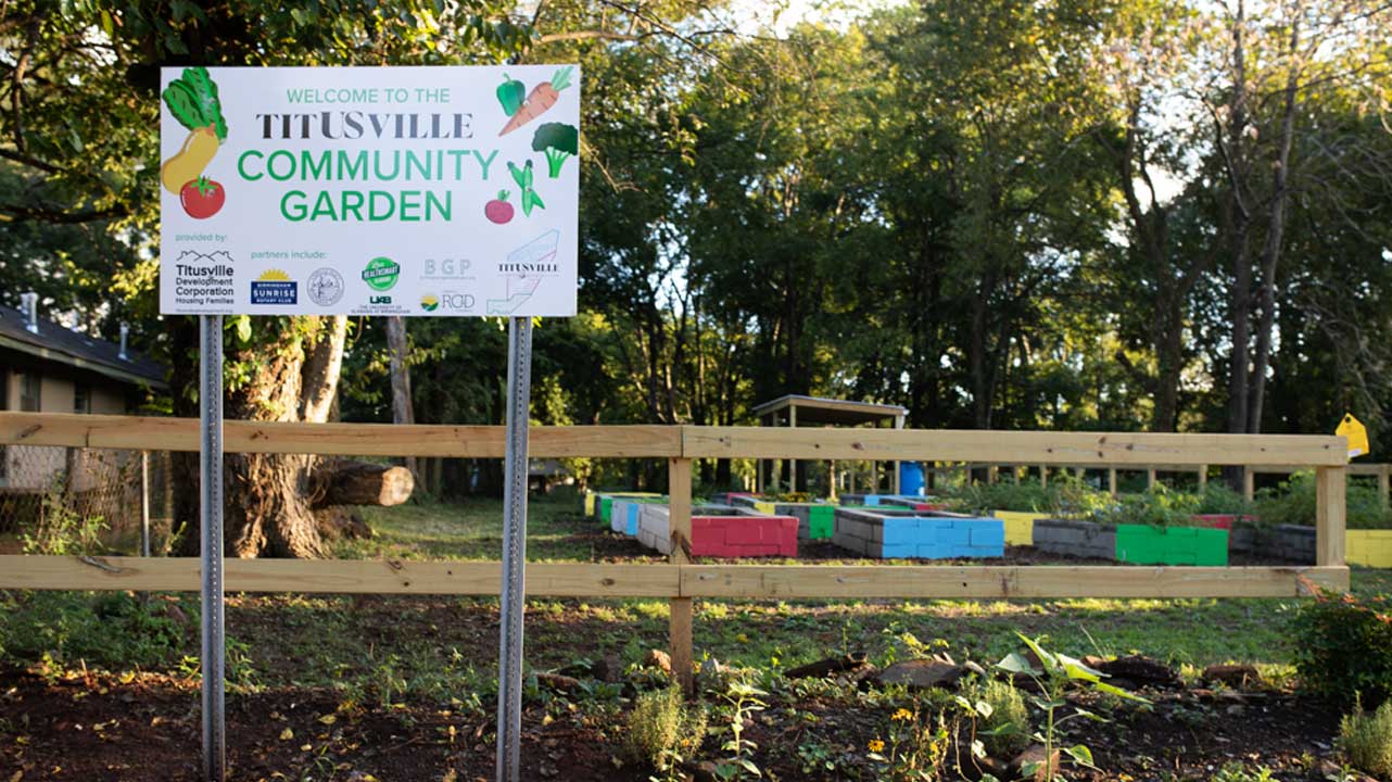 Titusville community garden
