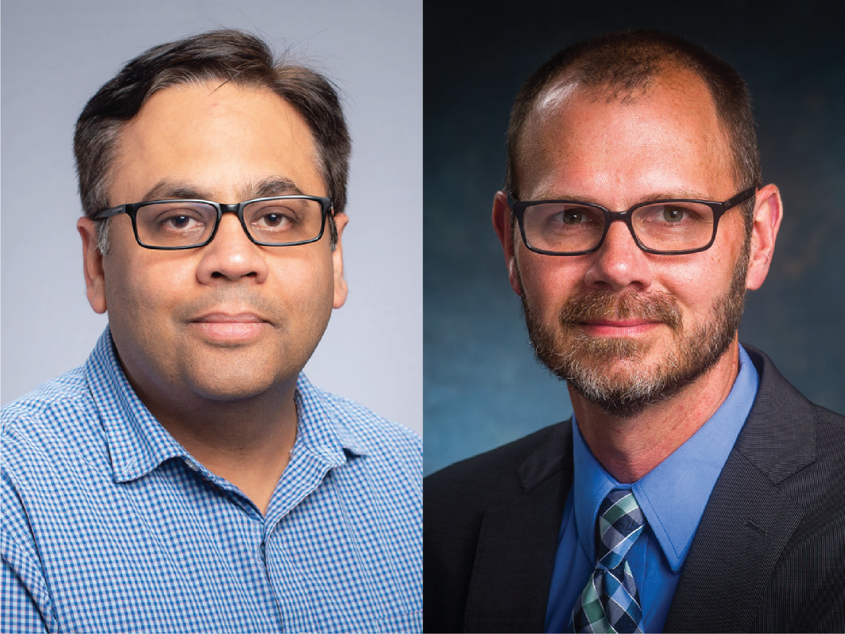 Drs. Bhatnagar (left) and Hunter (right)