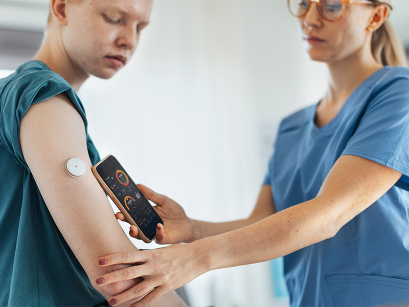 Teenage patient with diabetes