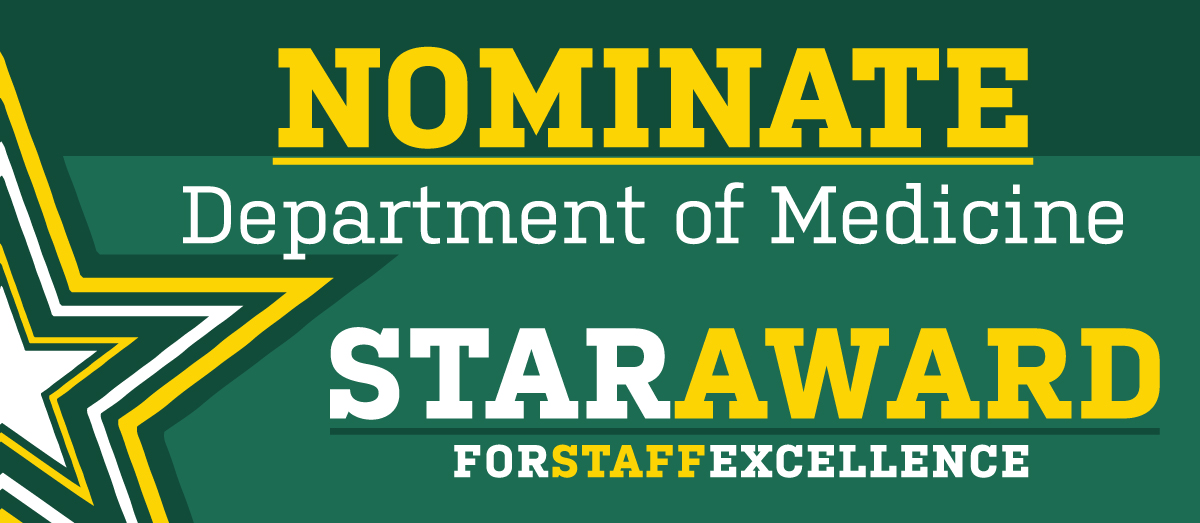 Nominate your next DOM STAR awardee for staff excellence