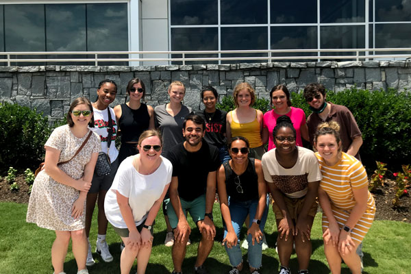 Jill Marsh, M.D., and CU2RE summer program students during their Montgomery, Ala. trip.