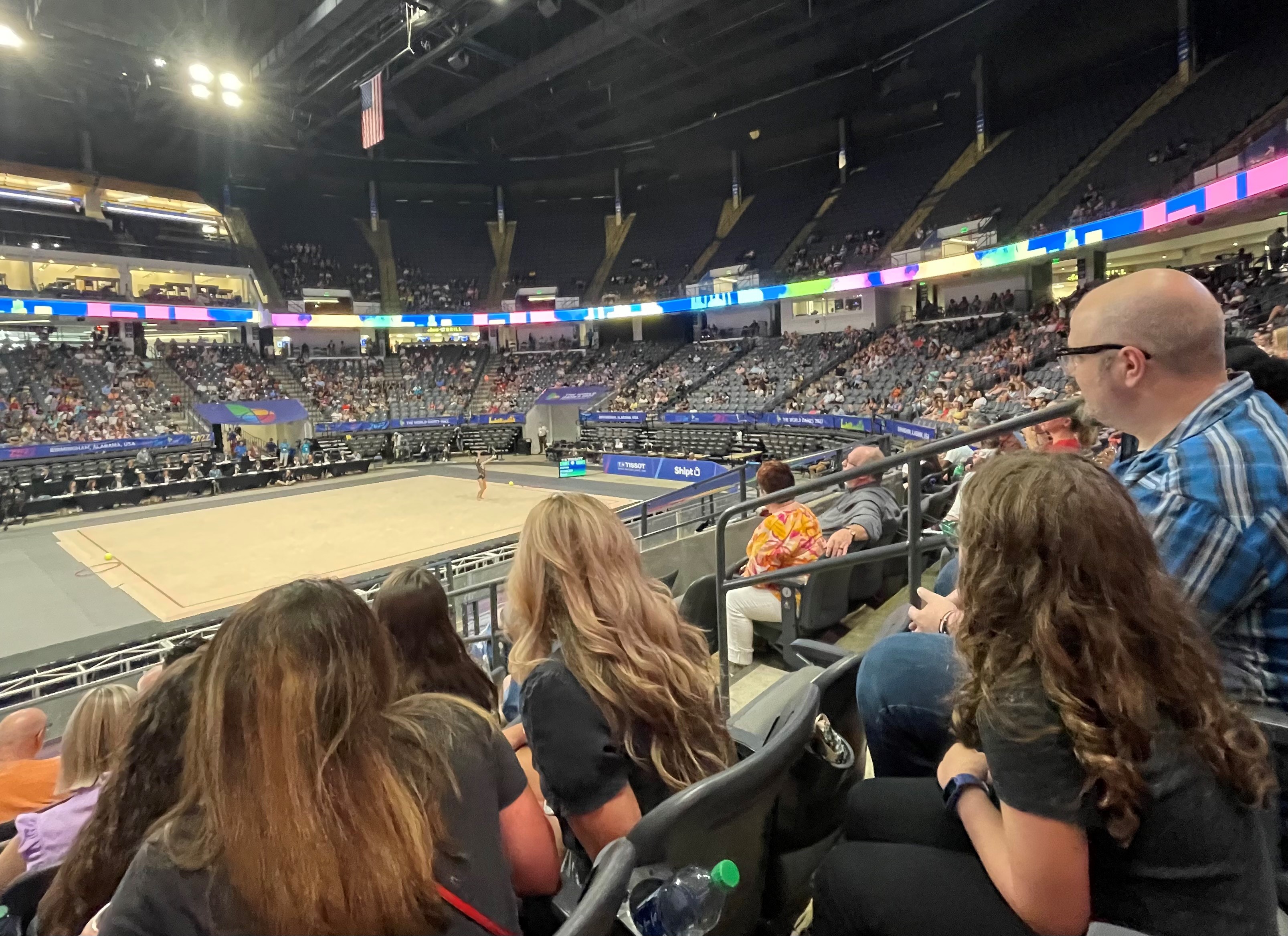 Jon Ezell, Ph.D., and his family took in some gymnastics competitions.