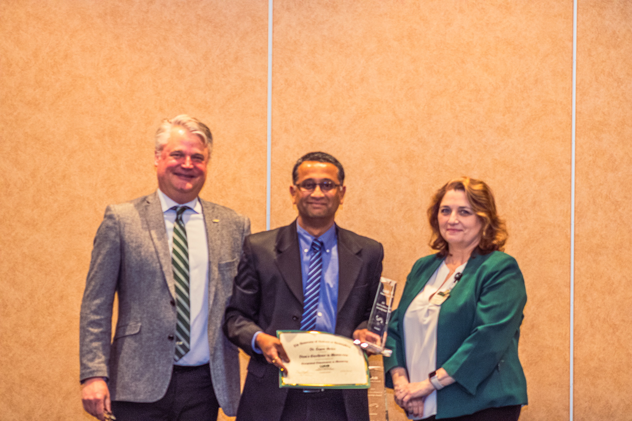 Mehta with award