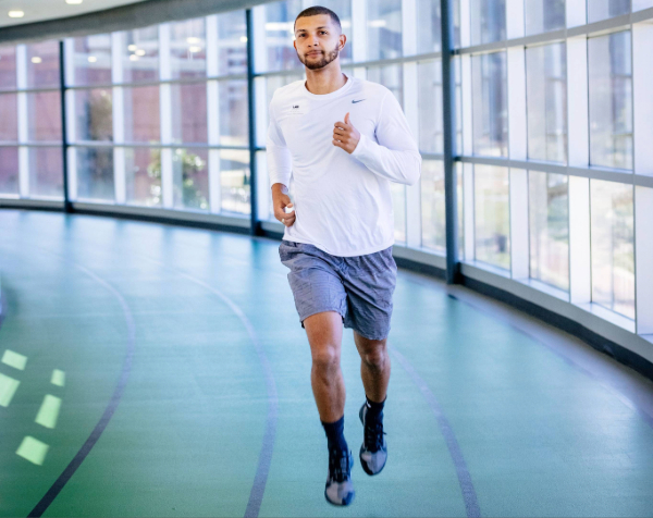 weston saunders indoor running track at the campus recreation center