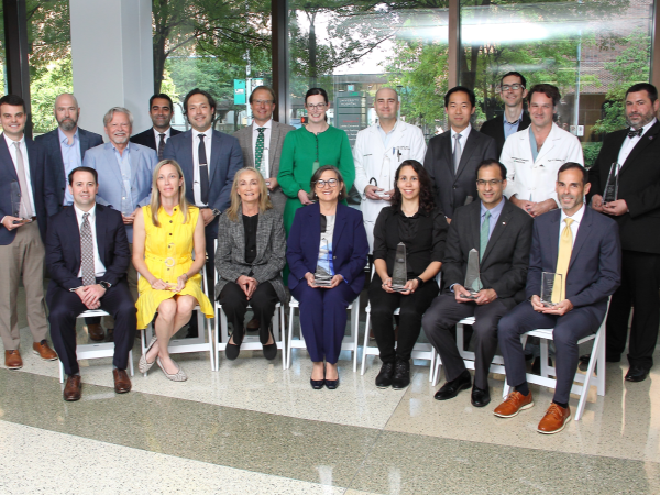 Group photo of the Dean's Excellence Awards for Faculty and Will Ferniany Academic Leadership Award winners