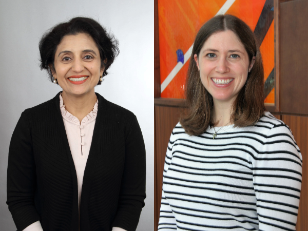 Headshot of Ambika Ashraf and Jessica Schmitt