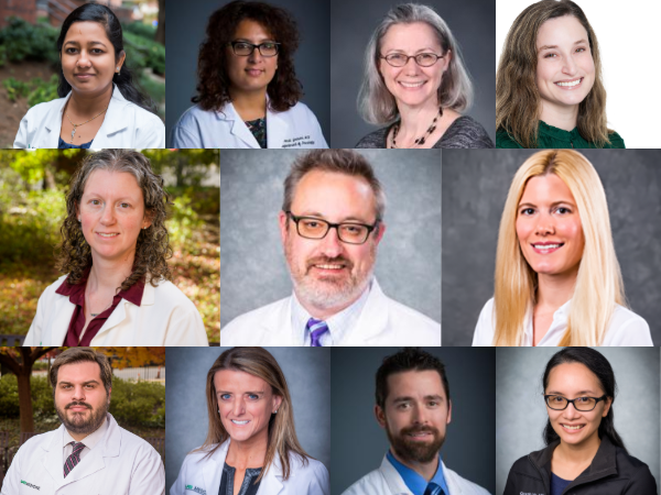Collage of headshots of 11 UAB Department of Neurology faculty members promoted in 2026, arranged in three rows against various professional backgrounds.