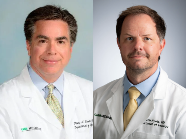 Photo collage of Drs. Peter Kolettis and Dustin Hyatt