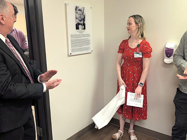 Lauren Griffin revealing Michael Wise Memorial