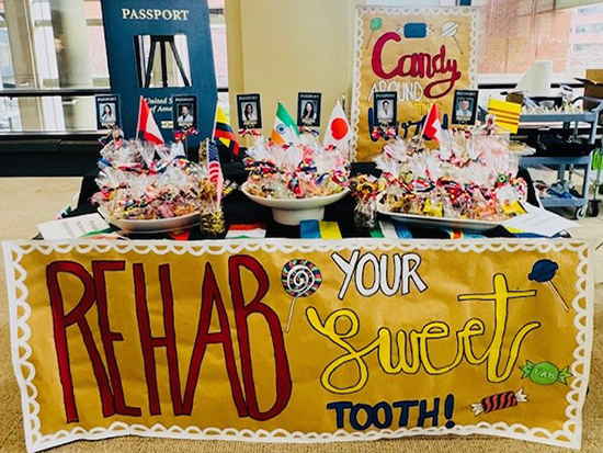 PM&R "Rehab Your Sweet Tooth" table