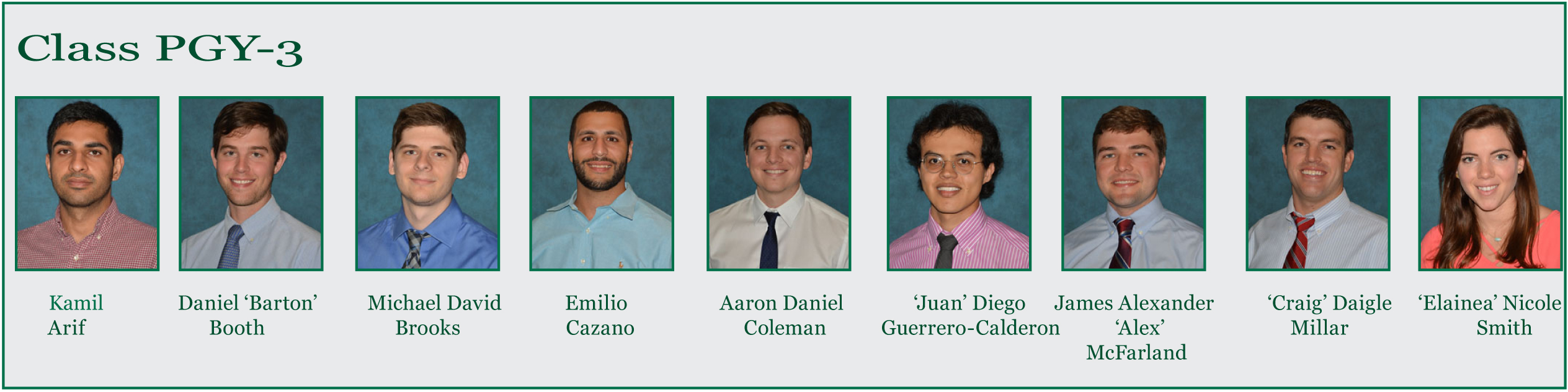 PGY 3 2018