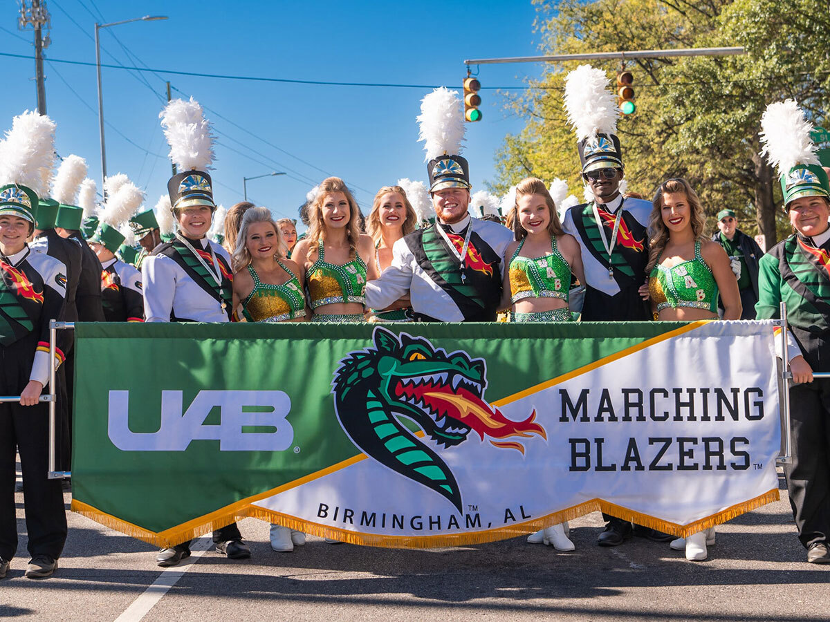 Group photo of marching blazers
