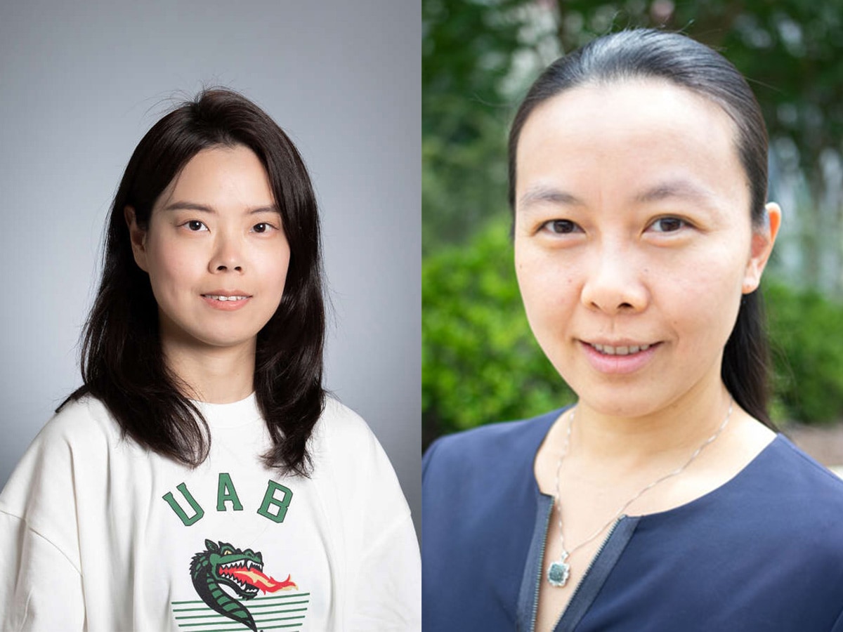 Headshot collage of Xi Li, Ph.D., and Chengcui Zhang, Ph.D.
