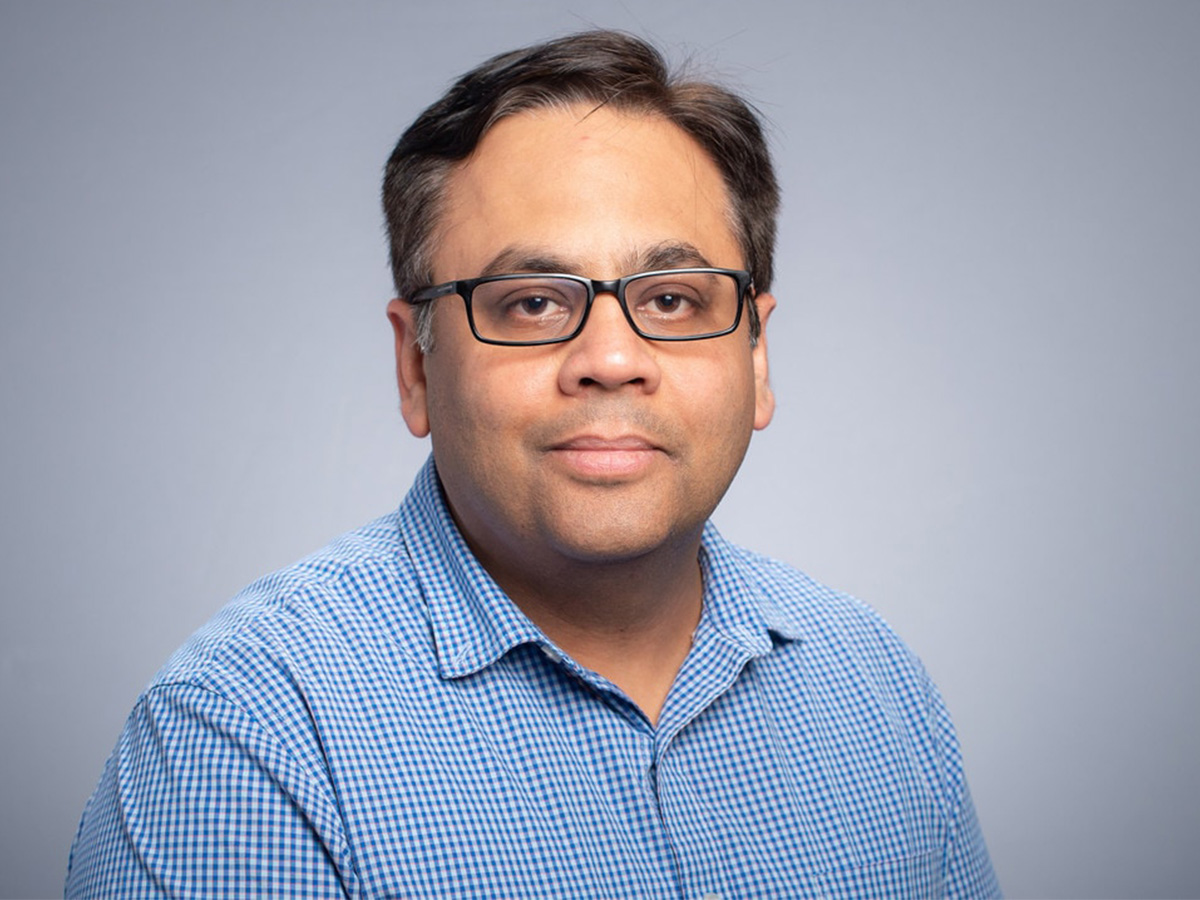 Portrait of Sushant Bhatnagar, Ph.D., in an indoor setting
